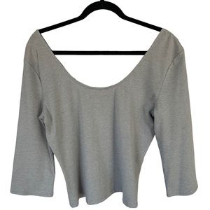 Victoria’s Secret Scoop Neck 3/4 Sleeve Crop Top Size L